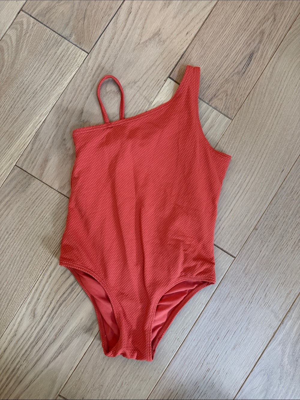 H&M Red One-Shoulder Kids Swimsuit